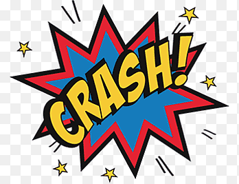 Comic Text, crash! text illustration,  png thumbnail